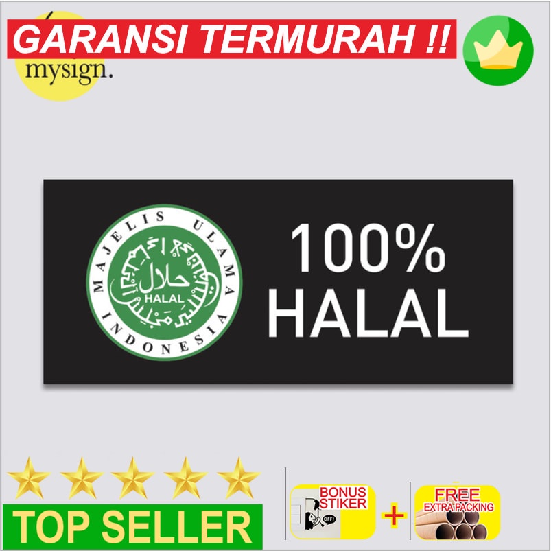 

Promo Acrylic Sign Halal | 100% Halal Label Signage | Akrilik Signage Elegan