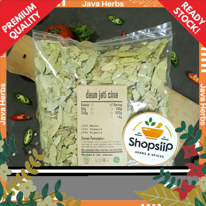 

daun jati cina daun senna senna alexandrina daun pelangsing 50g