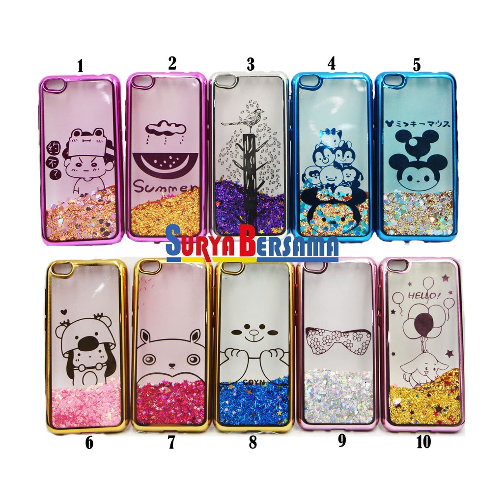 Sarung TPU Water Gliter Chrome Softcase Xiaomi MI 5C- Xiaomi MI5C