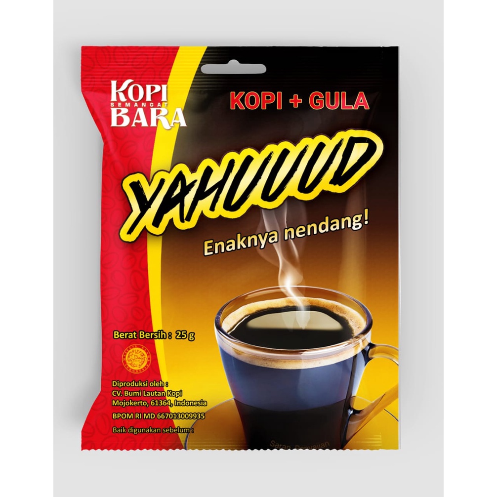 

Kopi Bara Yahuddd Reguler 2 in 1 Renceng isi 10 8997222250066