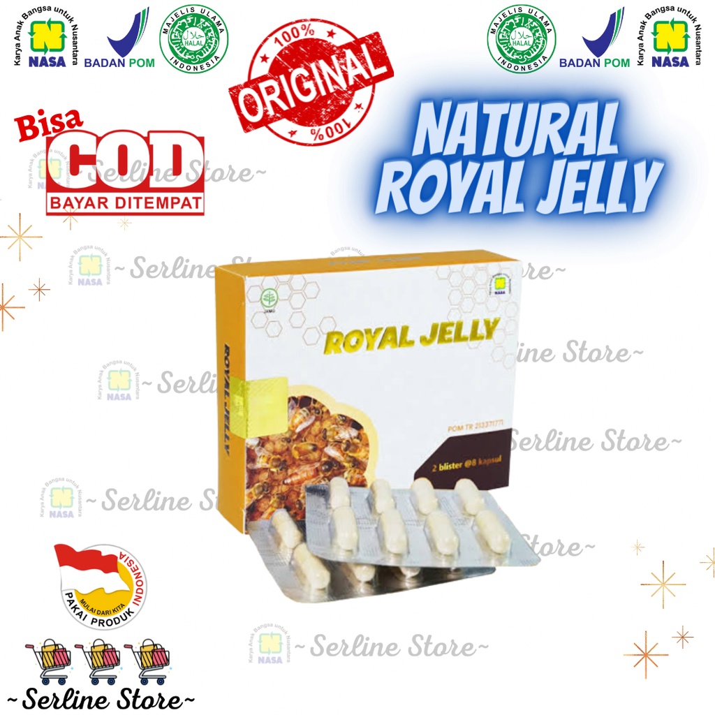 

NATURAL ROYAL JELLY BLISTER / MADU KAPSUL / MADU ASLI / MADU MURNI / NRJ NASA ORIGINAL