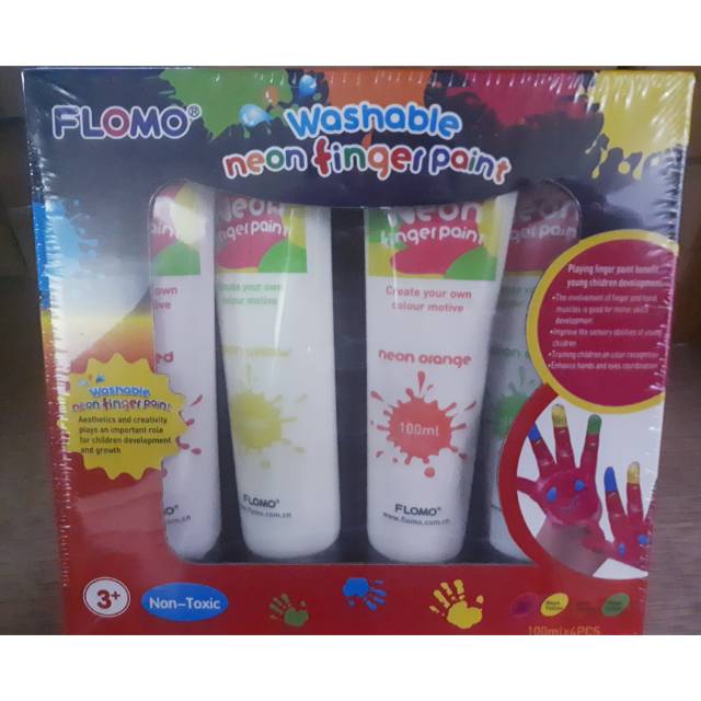 

Flomo Washable Finger Paint Set - Non Toxic