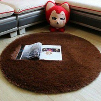 KARPET BULU Karpet Bulat 80cm