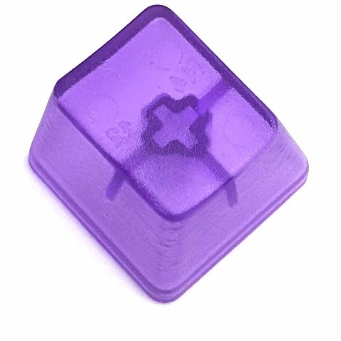 Keycap CLV 1U purple polos blank replacement keyboard button tombol