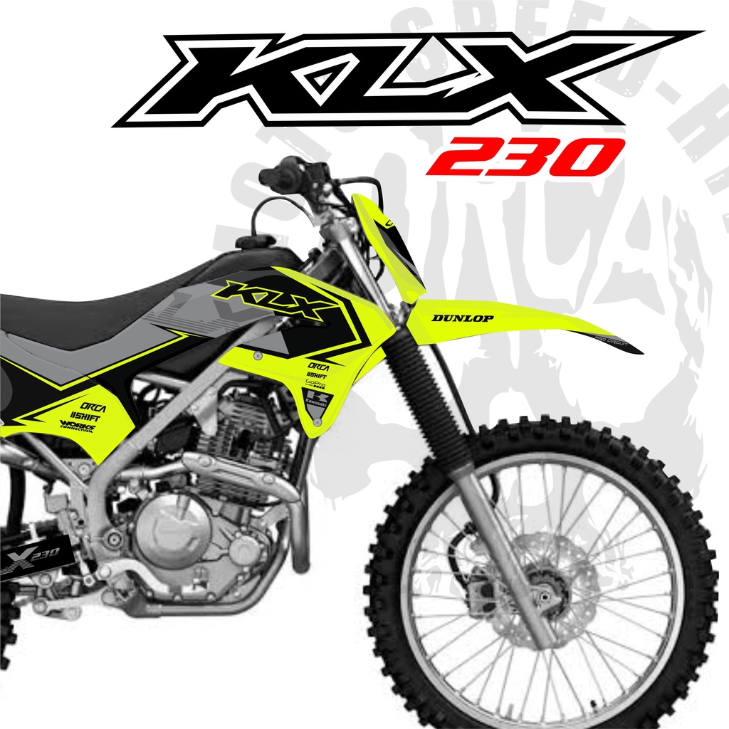 Decal Sticker KLX 230 - Dekal Stiker full body KLX 230 desain D3 08
