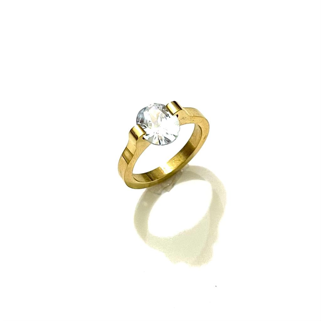 CINCIN TITANIUM PERMATA WANITA/PRIA TERLARIS TERMURAH SILVER DAN EMAS