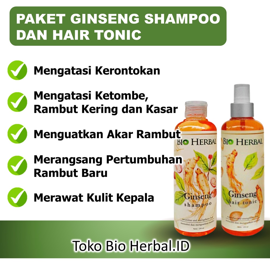 Paket Shampo Rambut Rontok Dan Tonik Rambut Rontok Vitamin Rambut Rontok Penyubur Rambut Rontok B3Q