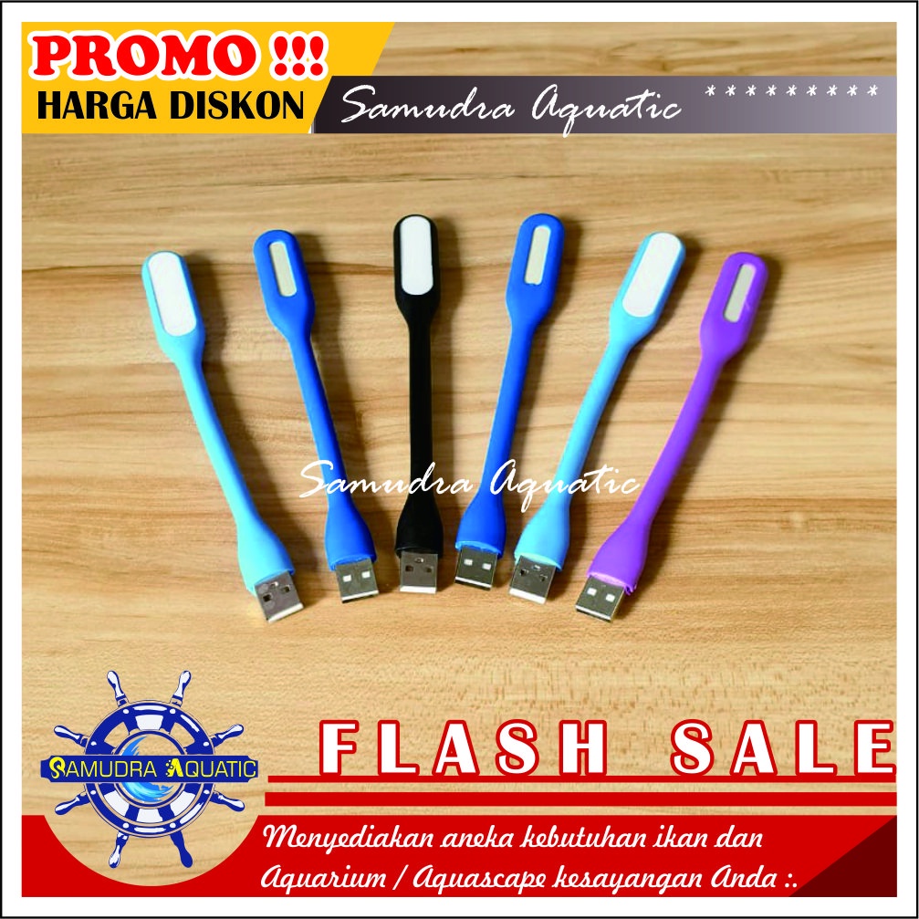 Lampu USB, Lampu Aquarium Aquascape Cupang Ikan Aduan, Lampu USB (Ada Kabel USB dan Adaptor Cas) (GRATIS BUBLE WRAP)