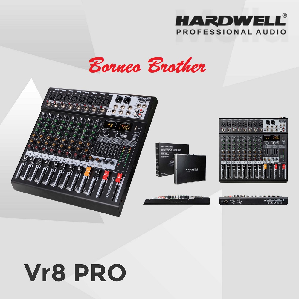 Mixer 8 Channel Hardwell VR 8 PRO VR8PRO VR8 PRO Original Soundcard