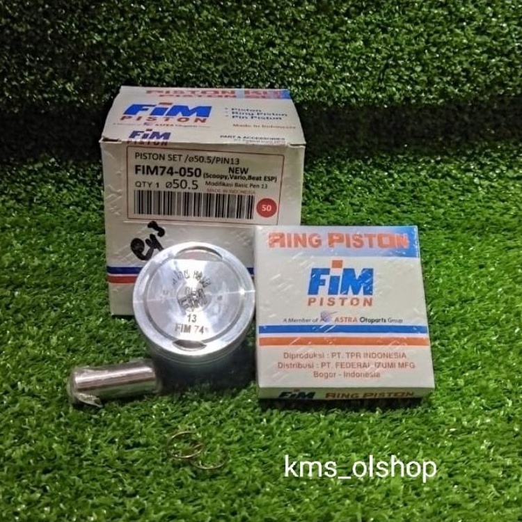 Piston kit Fim 74 Beat new, Scoopy, Vario 110