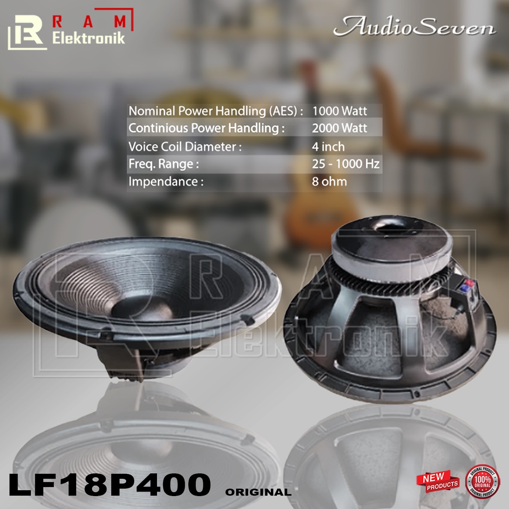 Komponen Speaker 18 Inch Audio Seven LF18P400 / LF18 P400 Original