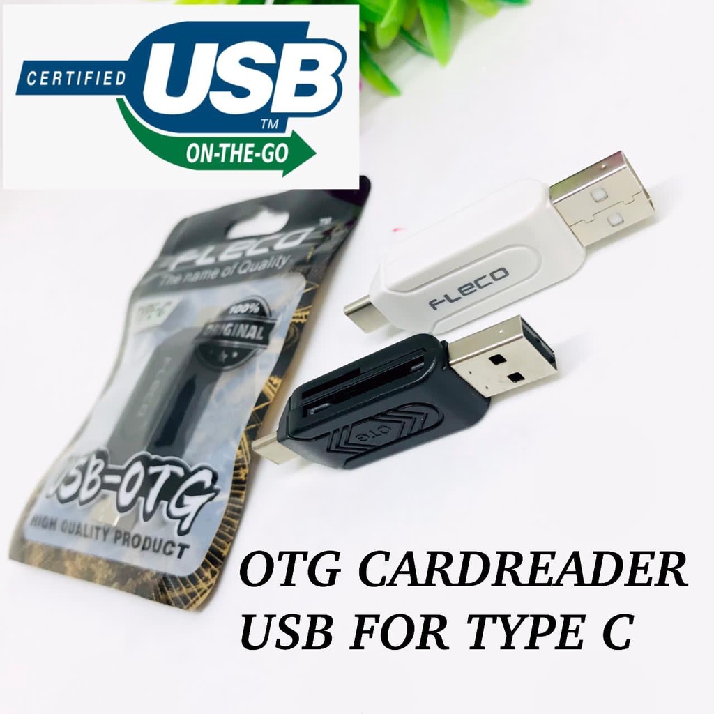 OTG CARD READER VIBOX MICRO DAN OTG CARDREADER FLECO TYPE-C JETS SPEED ORIGINAL INDONESIA