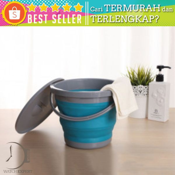 Bisa COD Baskom Ember Lipat Water Bucket Foldable Collapsible 5 Liter - AsyPets ST364