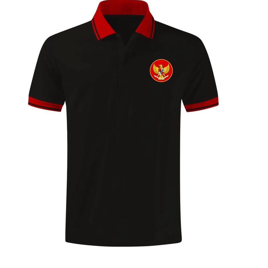 Kaos Kerah Pria Polo Logo Garuda Di Dada - Polo List 3 • CCR.57721