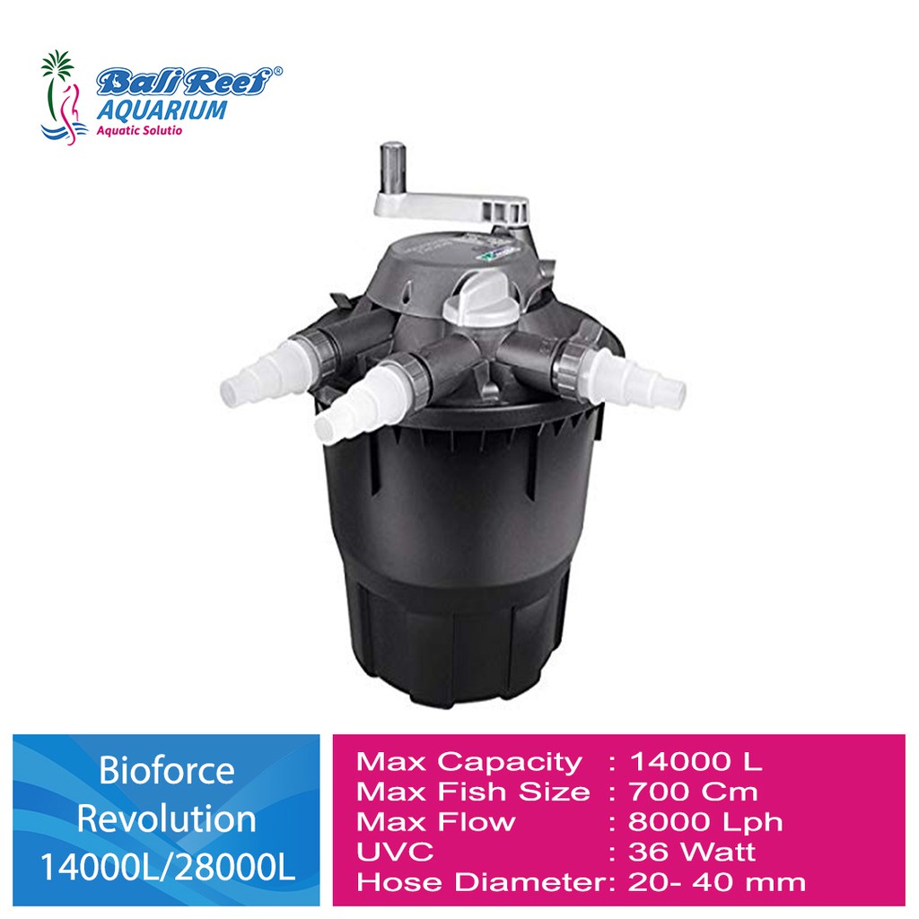 Hozelock Filter Uvc Kolam Ikan Hozelock Bioforce Revolution 14000l/28000l