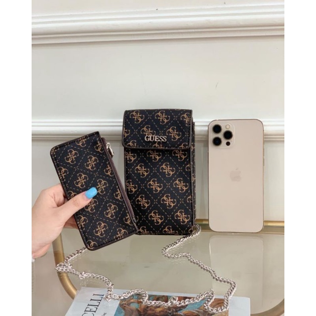 Guess Picnic Chit Chat Phone Crossbody Bag Original / Guess Phone Bag / Guess Mini Bag