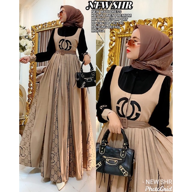 READY!!! NEWWW!!! ORI SHR!!!! MAXI DRESS SONYA SHR!!!! HIGH QUALITY!!!-GAMIS LW MILO