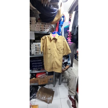 baju seragam setelan safari PSH pemda,guru lengan pendek ukuran XXL