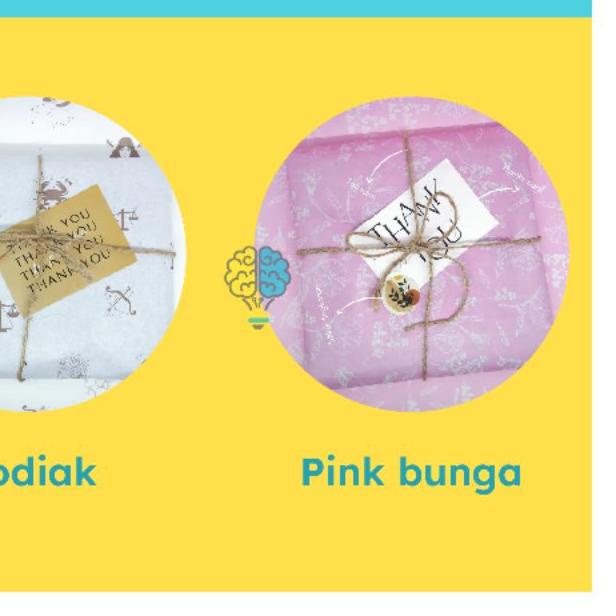 

(Promo 50 pcs) wrapping Paper Motif/ Kertas Tisu/ Dorslag Motif by aqil solution