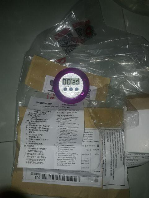 Digital Kitchen Timer Clock Alat Dapur Masak Chef Waktu Panggang Oven Steam Boil Chicken Beef Koki