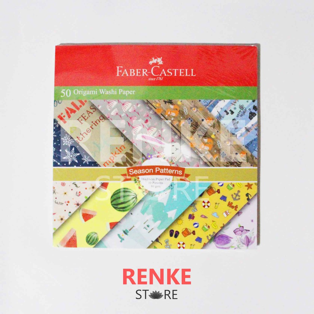 

Kertas Lipat Origami Motif Faber Castell 16 cm - Pola Washi Scrapbook