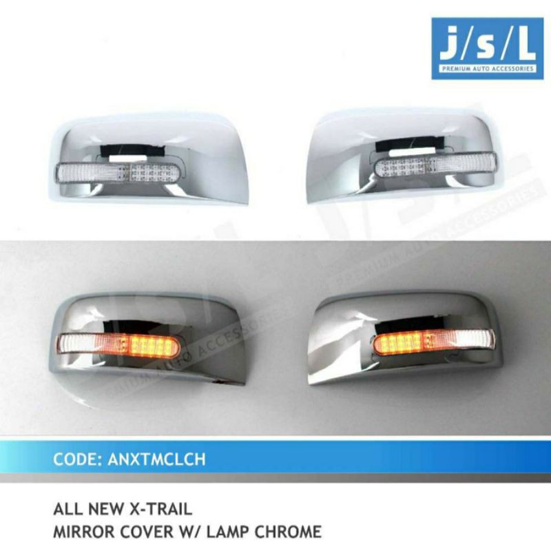 cover spion all new XTrail chrome with led