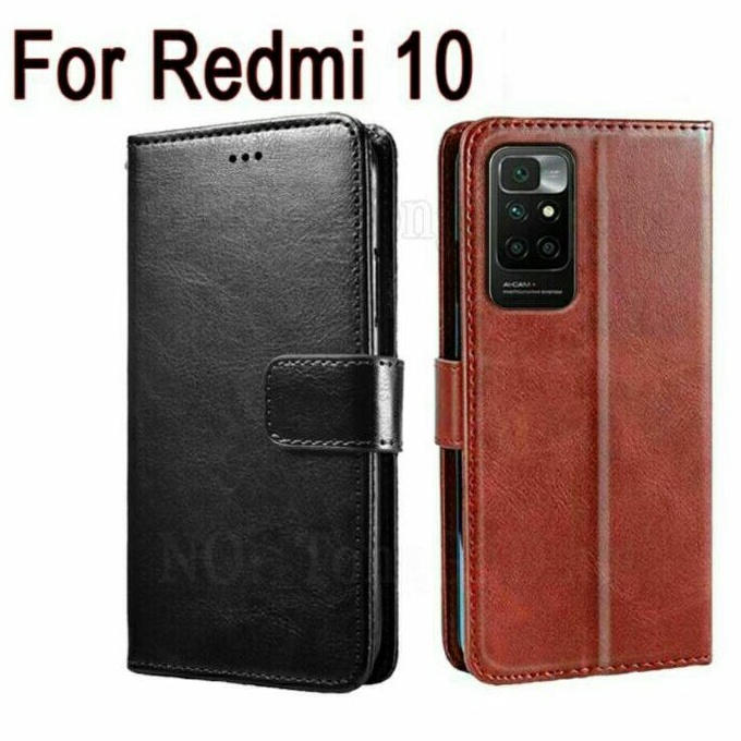 Xiaomi Redmi 10  Redmi 10 2022 Case Flip Cover Case Leather Wallet Sarung Redmi 10 Redmi 10 2022