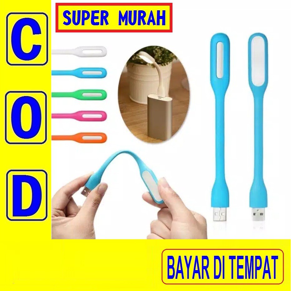 6G Led Usb Sikat Lampu Usb Charger Hp Powerbank Senter Baca Flexible Elastis Lentur Emergency