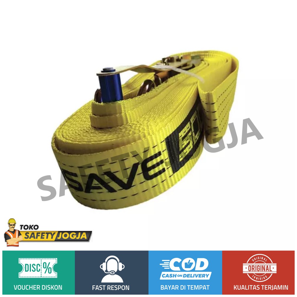 CARGO LASHING BELT 5Ton X 12M GOSAVE / Tali Pengikat Barang / TRACK BELT