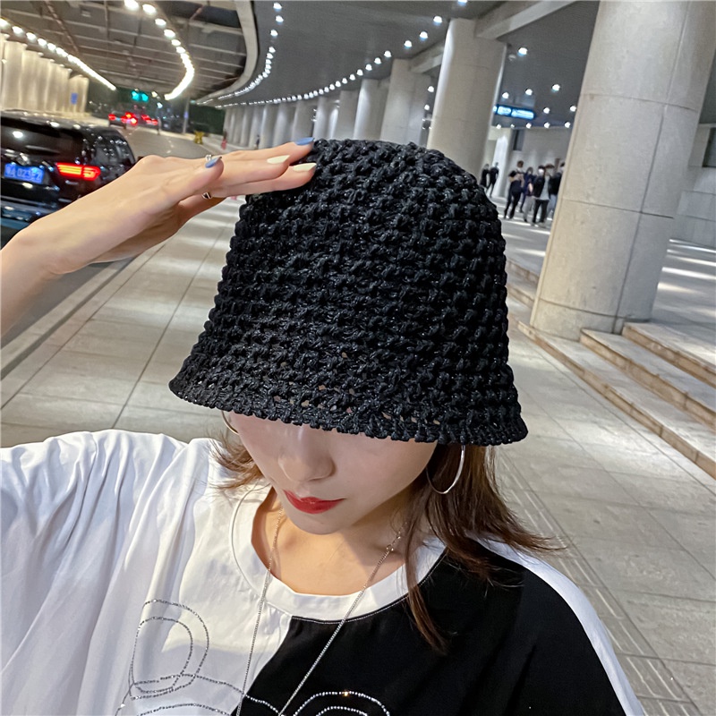 Topi Bucket Musim Panas Gaya Jepang Korea Untuk Wanita