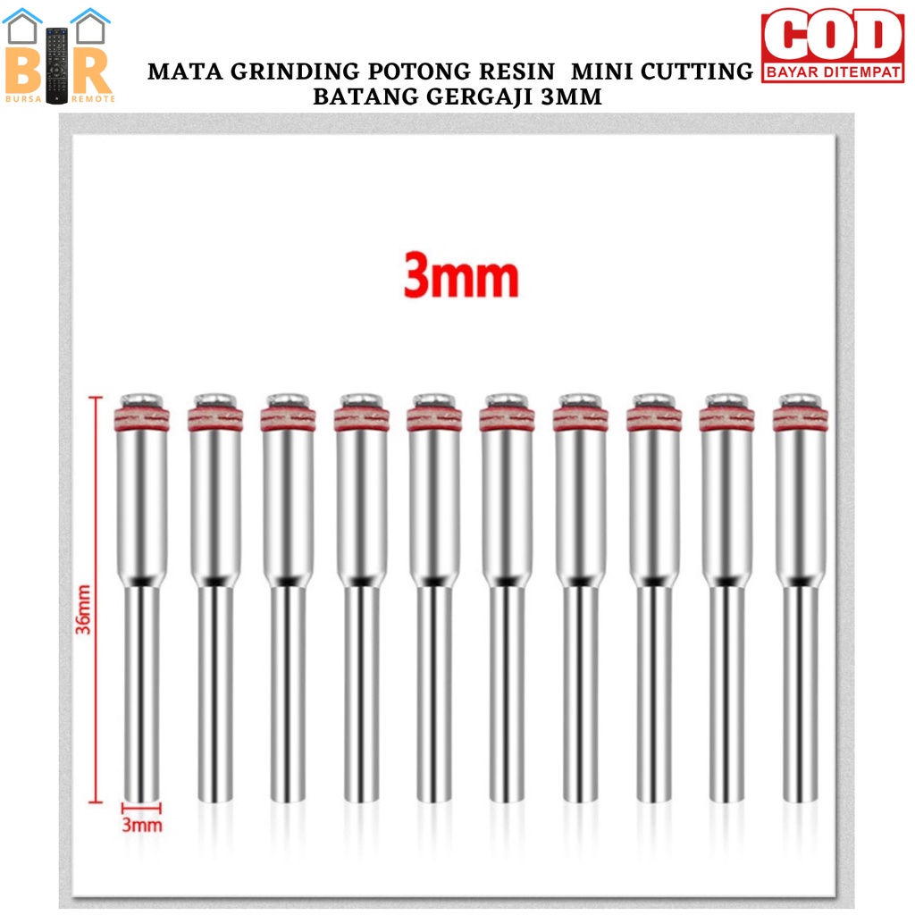 Mata Gerinda Potong Cutting  DISC 25 MM + BATANG GERGAJI As / Mandrell Drill Cutting Wheel Disc Dremel Rotary Tools