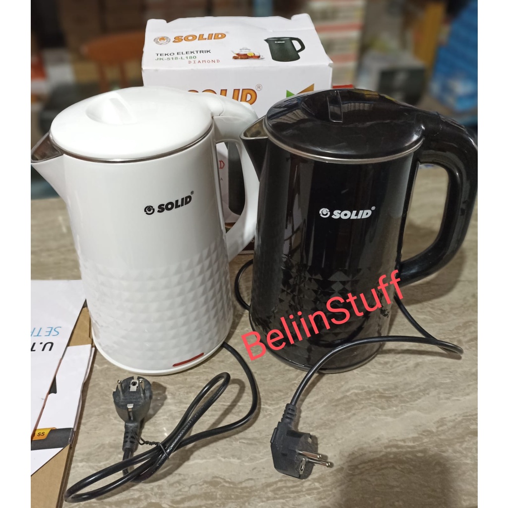 Teko Elektrik SOLID tipe JK-518-L180 DIAMOND Kapasitas 2 liter / Ceret Listrik / Jug Kettle / Teko Listrik Pemanas Air