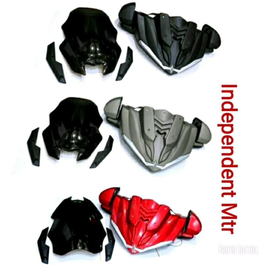 Tameng Assy Nmax-Tameng-winsil-spion lipat Bahan plastik