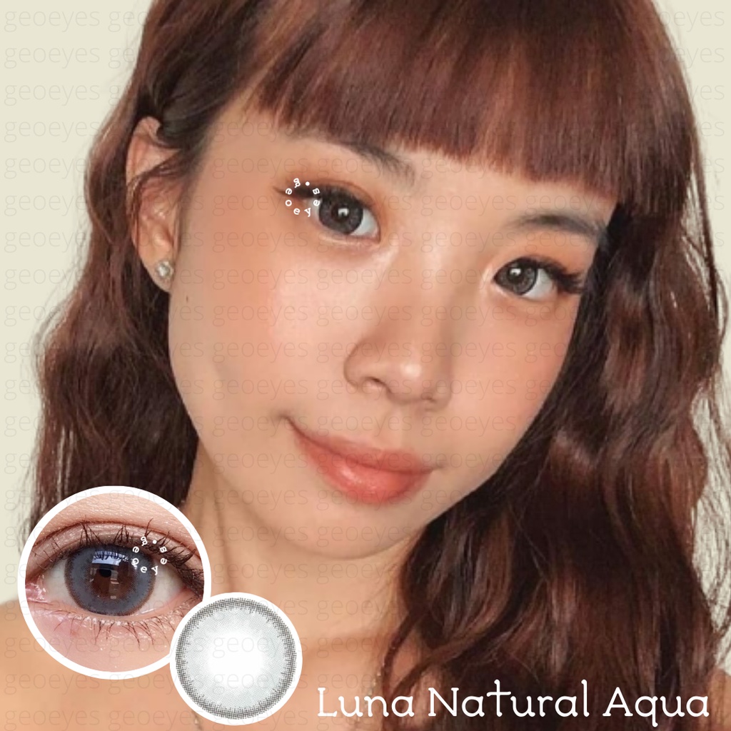 GEOEYES - Softlens EOS Luna Natural AQUA Light Gray (Abu-abu)