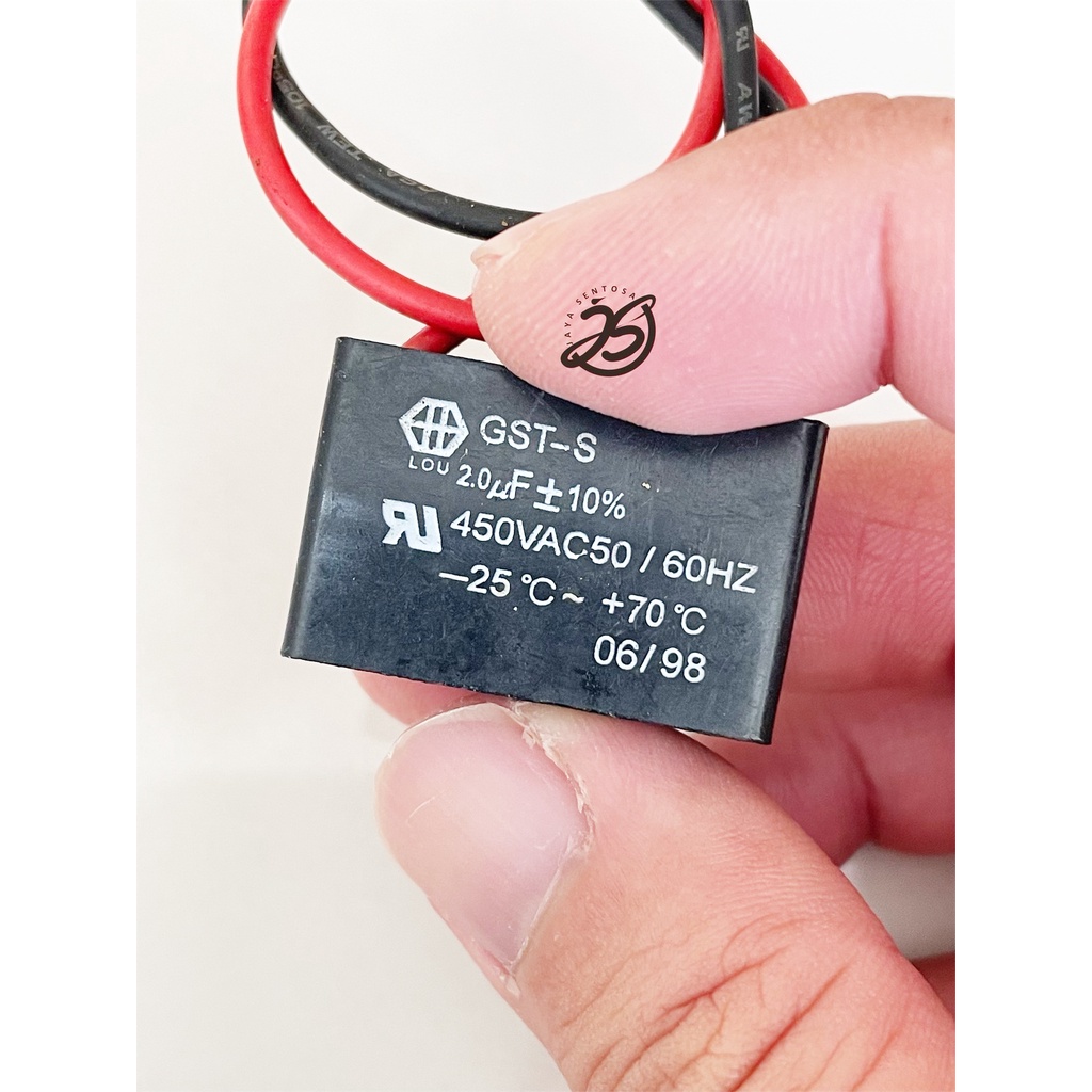 KAPASITOR KOTAK 2UF CAPACITOR KOTAK 2UF 450V AC KAPASITOR KIPAS ANGIN