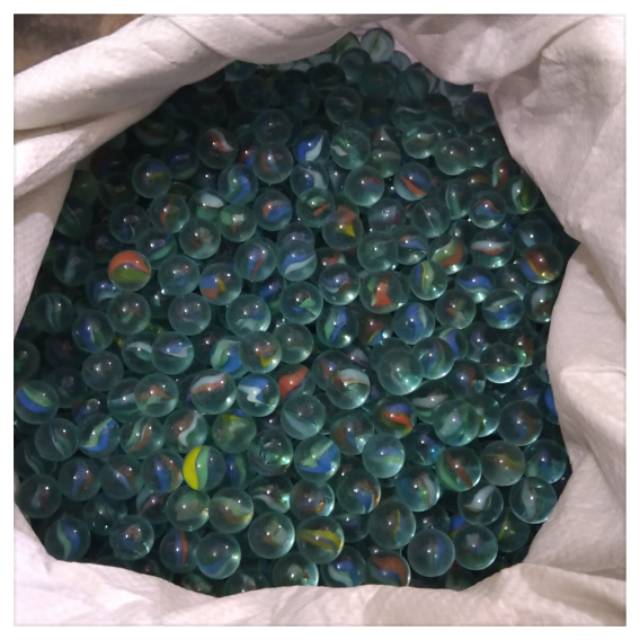 Mainan Kelereng Motif Belimbing Metalik Mata Kucing 500 Gram