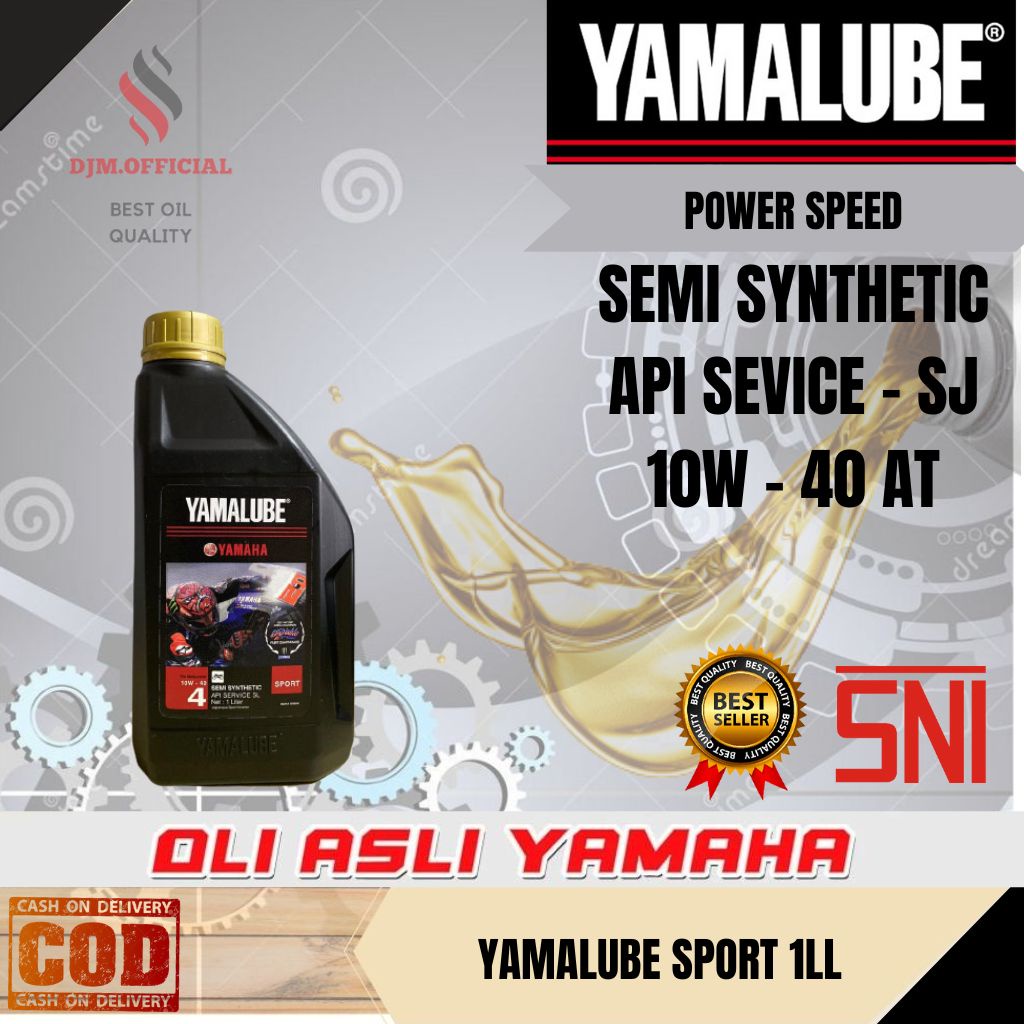 OLI YAMAHA YAMALUBE SPORT 1000 ML SAE 10W-40 API SL JASO MA OLI MESIN ORIGINAL YAMAHA