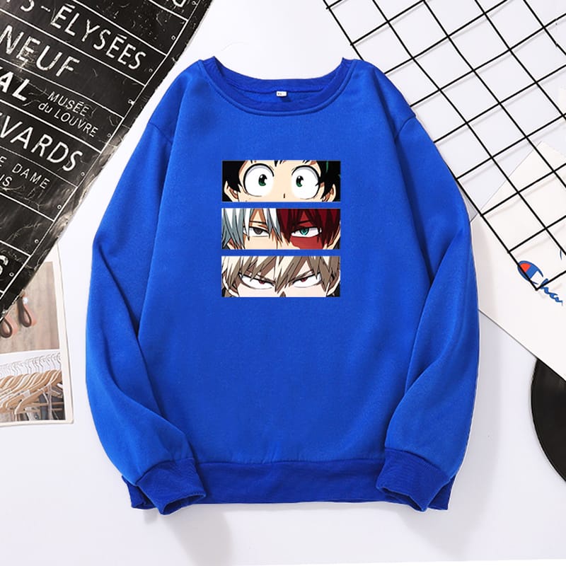 MYSTIQUE.ID-SWEATER BOKU NO HERO ACADEMIA LUCU DAN AESTHETIC