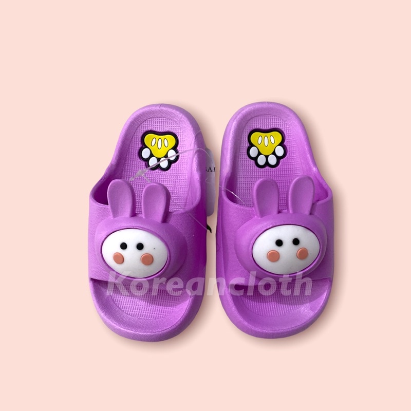 BALANCE 919-1 SANDAL ANAK MOTIF KELINCI SANDAL IMPORT ANAK SANDAL ANAK UMUR 1 2 3 4 TAHUN SANDAL ANAK IMPORT JELLY KENYAL BUNNY GOONE KOKOP KELINCI