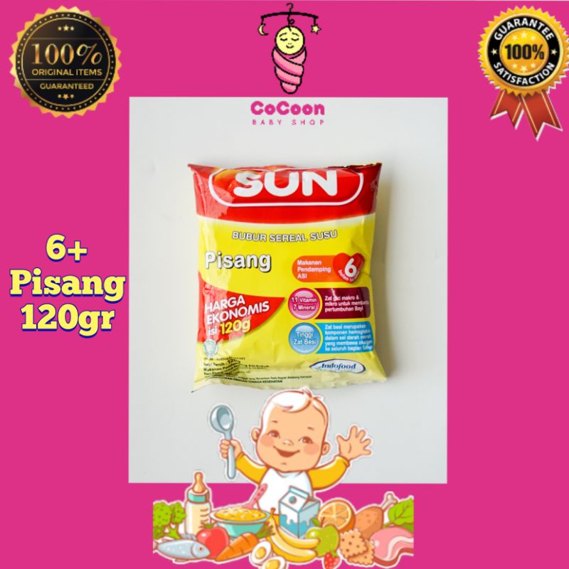 Bubur Sereal Bayi Pendamping ASI SUN Pisang 6 Bulan Ke atas 120g