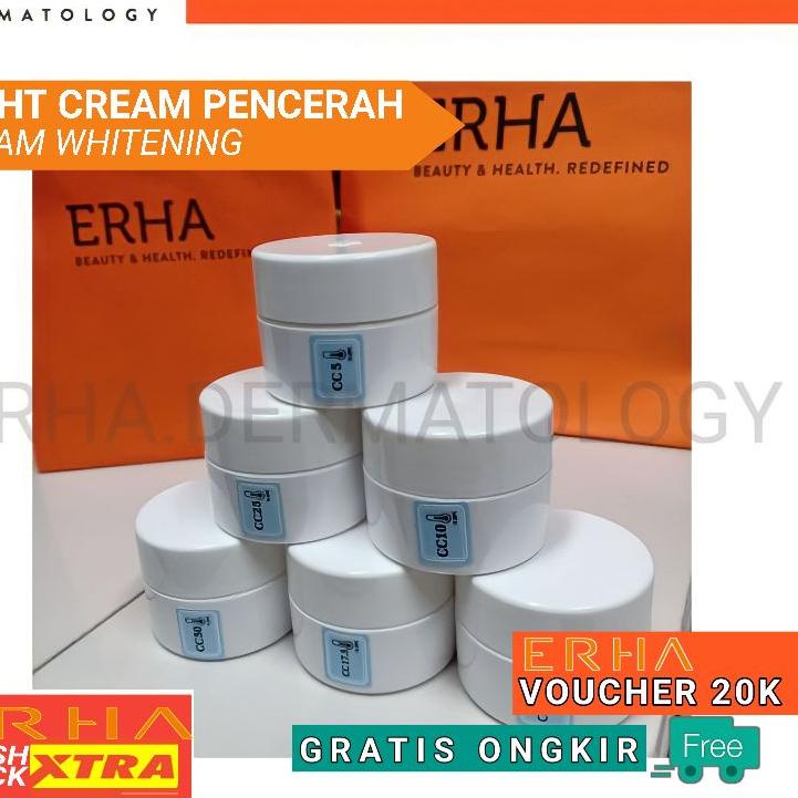 Produk Terkini ERHA  CREAM / CC 5 / CC 10 / CC 17,5 / CC 25 / CC 37,5 / CC50 /CREAM WHITENING / CREA