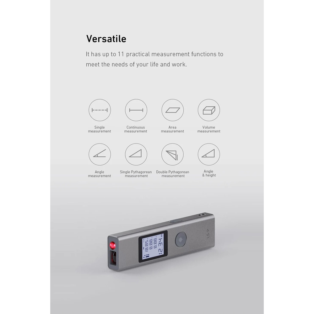 ATuMan DUKA LS-P - Meteran Laser Pengukur Serba Guna 40M