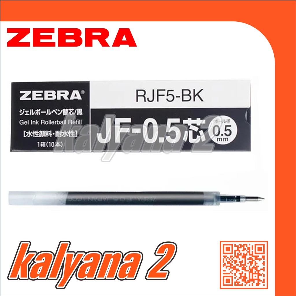 

Isi Pulpen Gel / Ballpoint Gel ZEBRA Refill RJF5-BK 0,5 Hitam