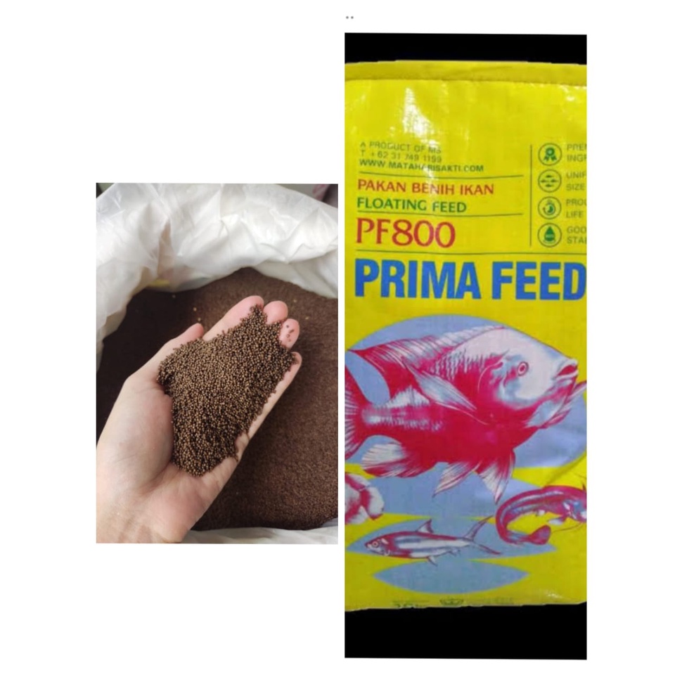 Repack Pakan Pelet Ikan PF-800 1kg Prima Feed