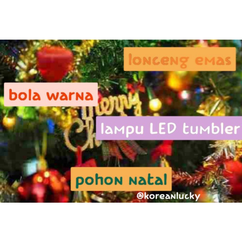 POHON NATAL HIASAN NATAL TAHUN BARU MERRY CHRISTMAS 2021