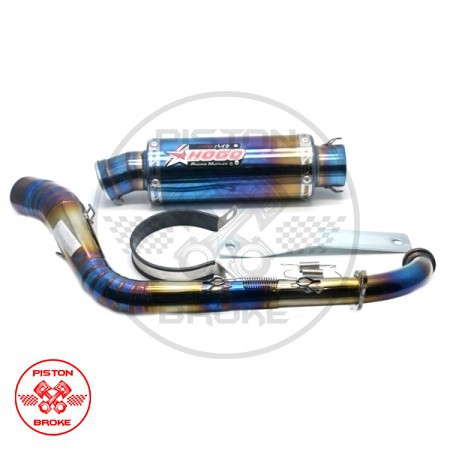 KNALPOT HOGO GP FULLSYSTEM STAIINLESS YAMAHA N-MAX / N MAX