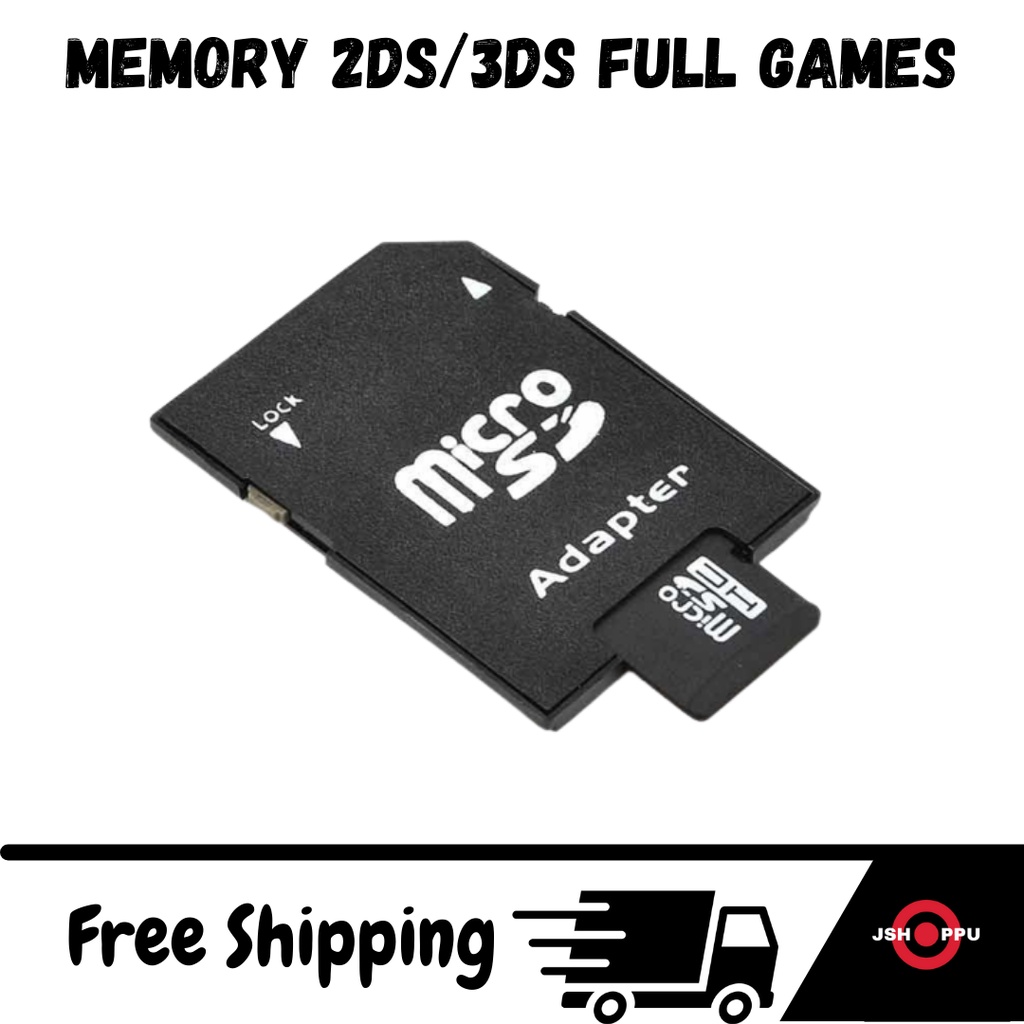 Memory 3DS 2DS NEW 3DS XL/LL NEW2DS XL/LL Full Games MMC Converter Micro SD to SD CARD Adapter MEMORY NINTENDO 3 DS 2 DS