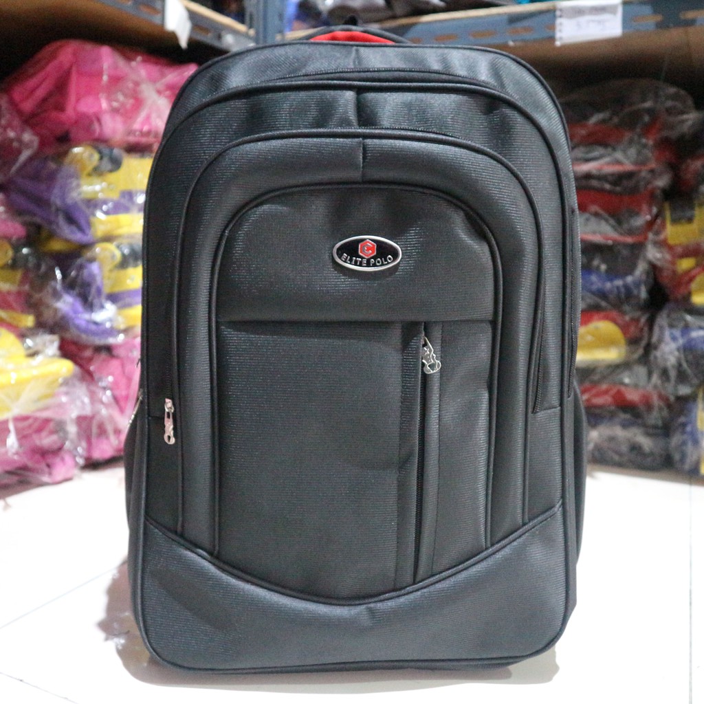 TAS PRIA BRANDED ELITE POLO RESLETING DEPAN TAS RANSEL ORIGINAL MURAH PRIA BACKPACK GENDONG KUALITAS