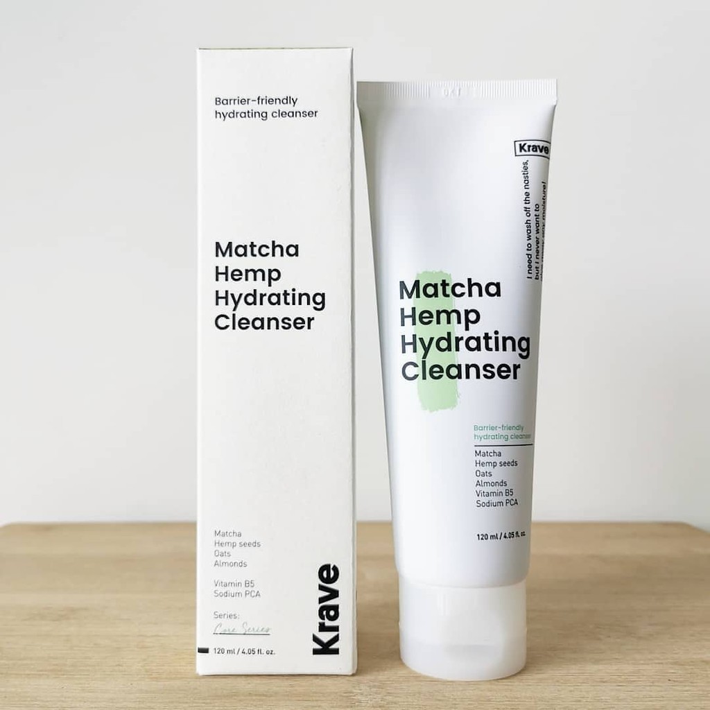 Krave Beauty Matcha Hemp Hydrating Cleanser 120 ML | Shopee Indonesia