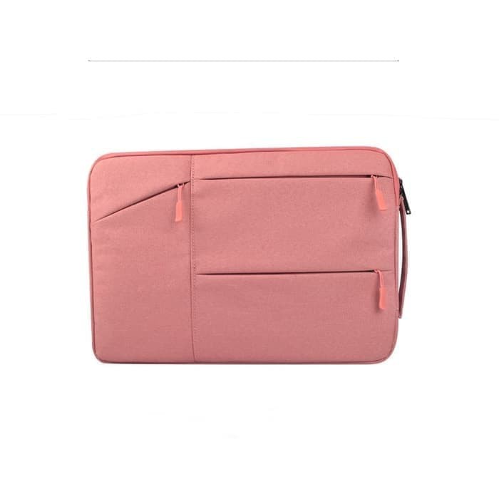 Tas Laptop Jinjing Pocket Nylon Waterproof 14 inch - Pink